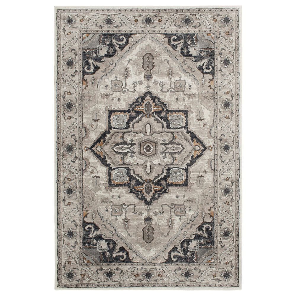 Central Oriental Adore Milla 7"10" x 9"10" Beige and Orange Area Rug, , large