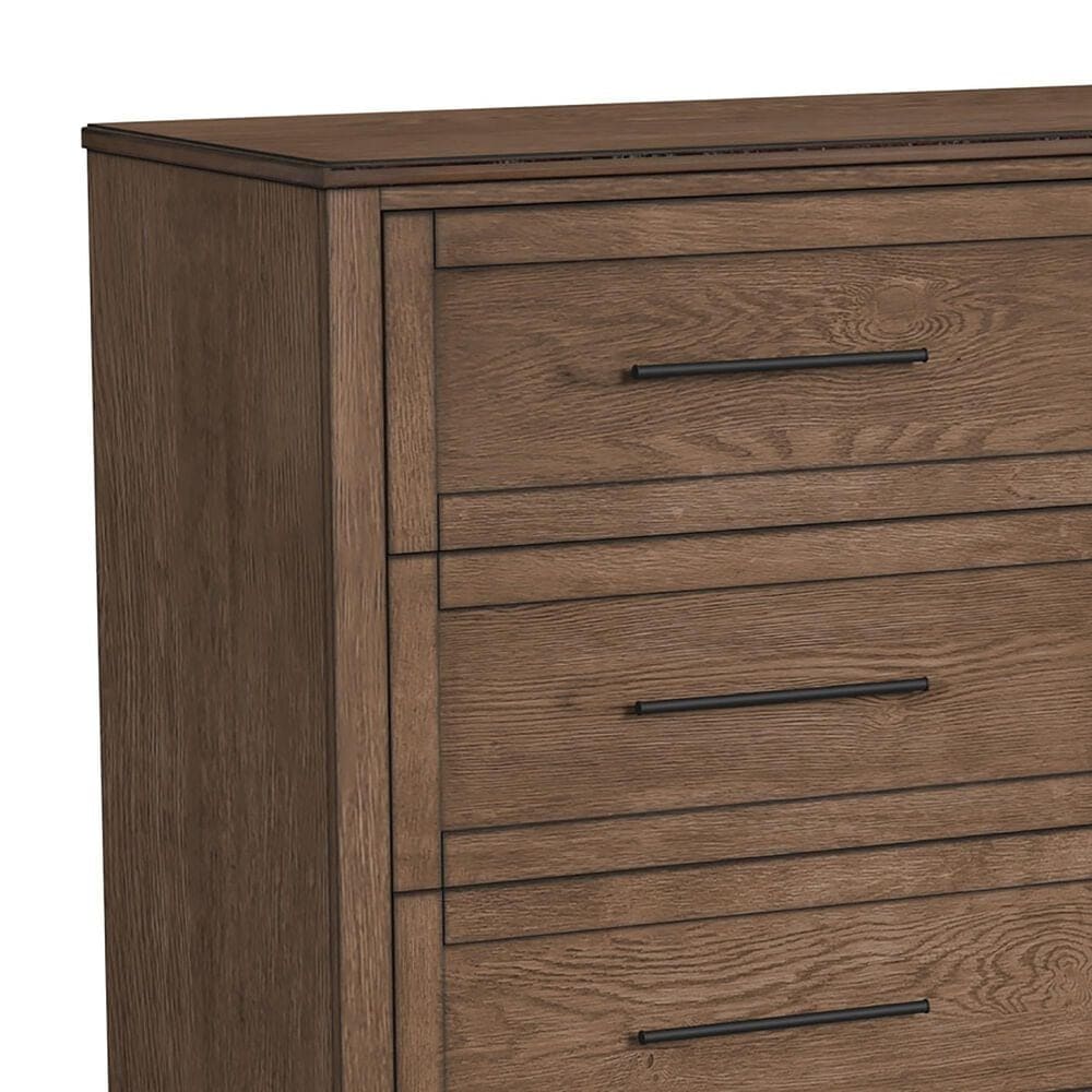 Hawthorne Furniture Oslo 4-Drawer Gentleman&#39;s Chest in Weathered Chestnut, , large