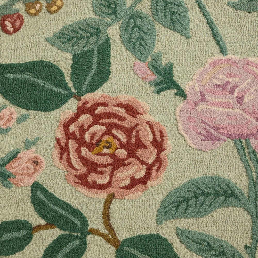Rifle Paper Co. x Loloi Highgrove Mint 5&#39; x 7&#39;6&quot; Area Rug, , large