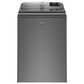 Maytag 5.3 Cu. Ft. Top Load Washer and 7.4 Cu. Ft. Electric Dryer Laundry Pair in Metallic Slate, , large