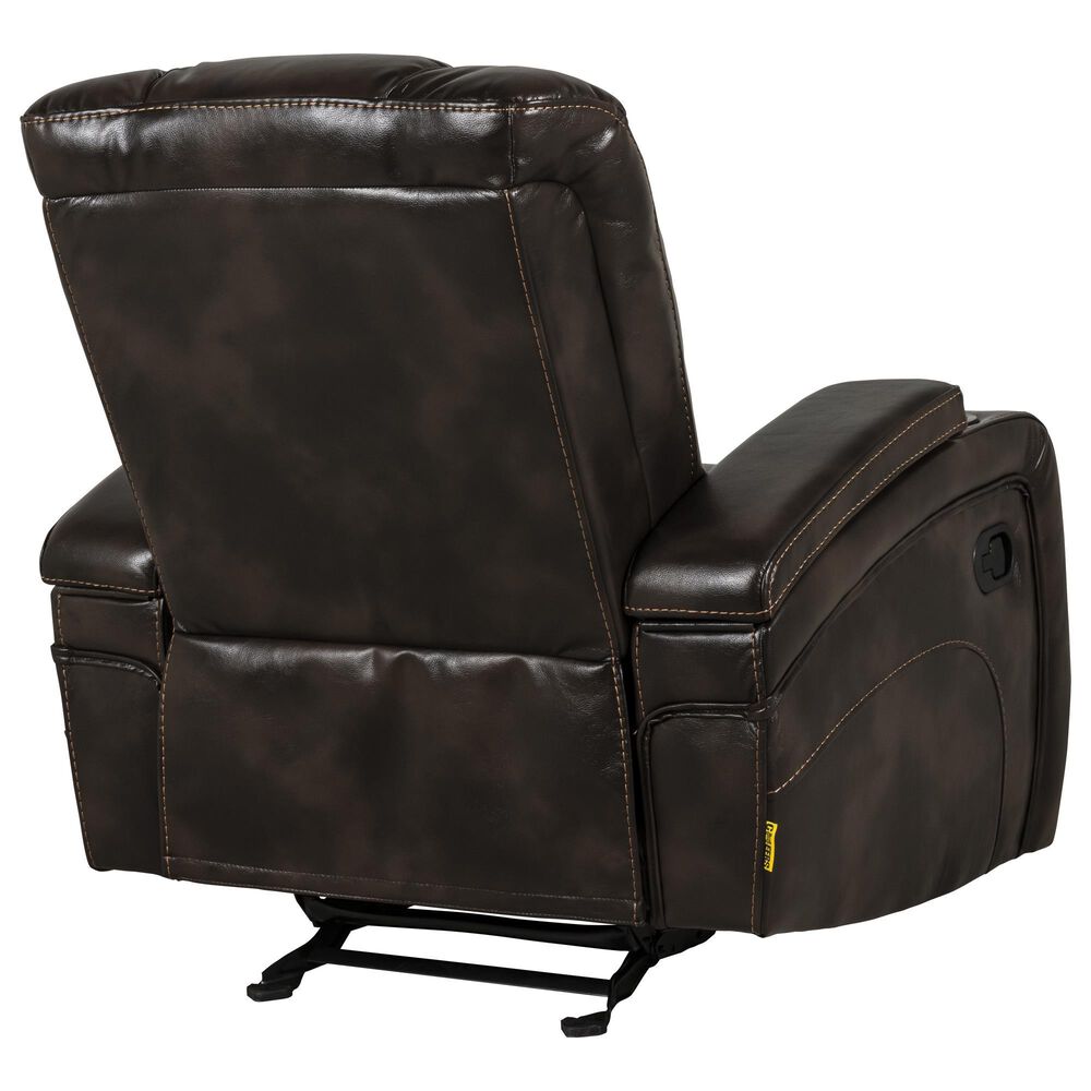 Oxford Furniture Manual Glider Recliner in Bolero Coffee, , large