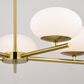 Vaxcel International Co. Ltd. Sloane 5-Light Chandelier in Satin Brass, , large