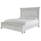 Ashley Kanwyn 4 Piece King Bedroom Set in Distressed Whitewash, , large