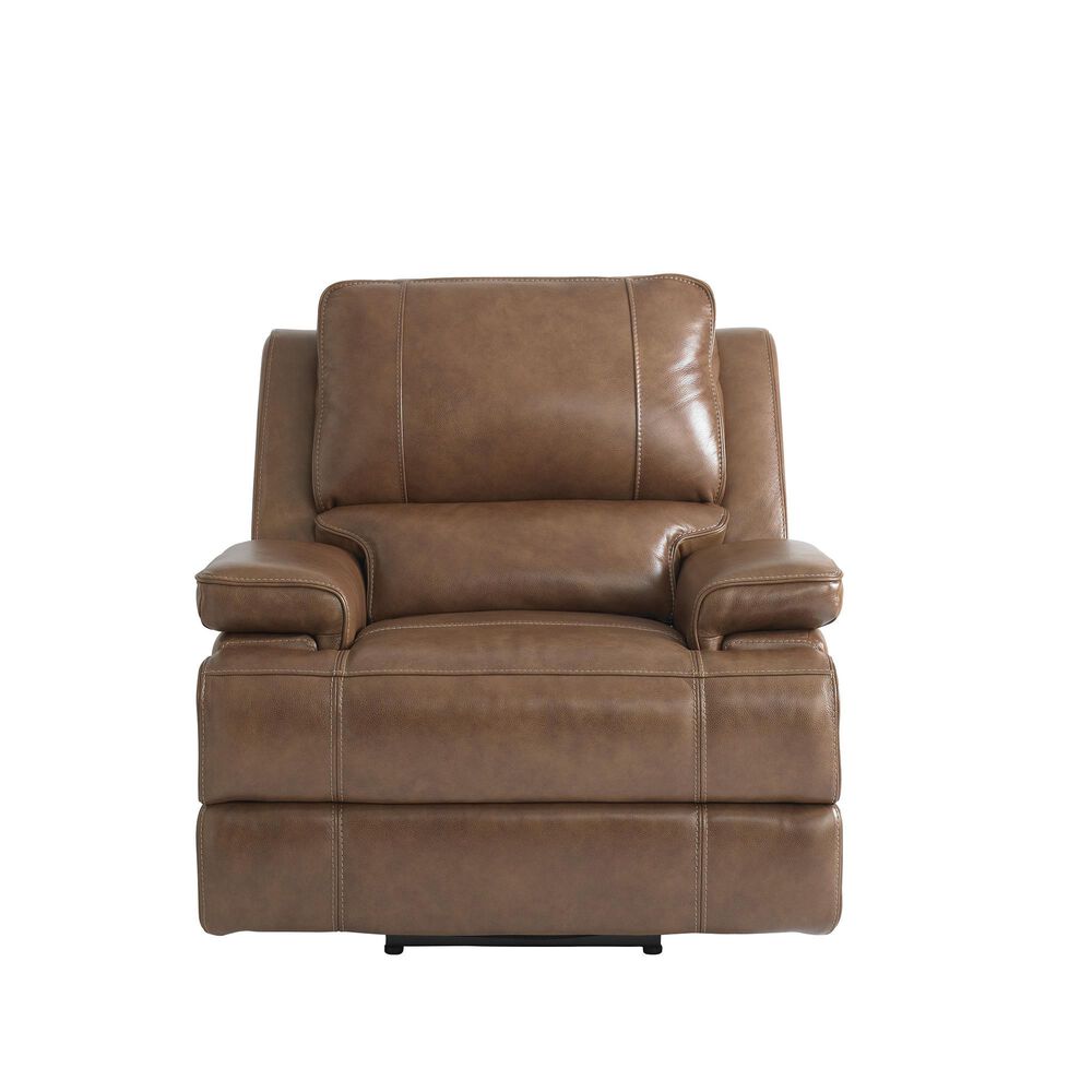 Bassett Parker Power Wall Recliner with Power Headrest and Lumbar in Umber, , large