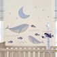 Lambs and Ivy Bubbles and Squirt 32" x 68" Aquatic Under Sea Wall Decals in Blue, , large