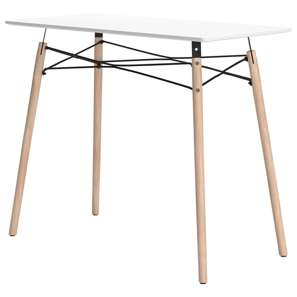 Ashley Jaspeni Writing Desk in White and Natural, , large