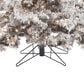 The Gerson Company 7.5" Pre-Lit Artificial Heavy Flocked Layered Spruce with White Lights in Green, , large