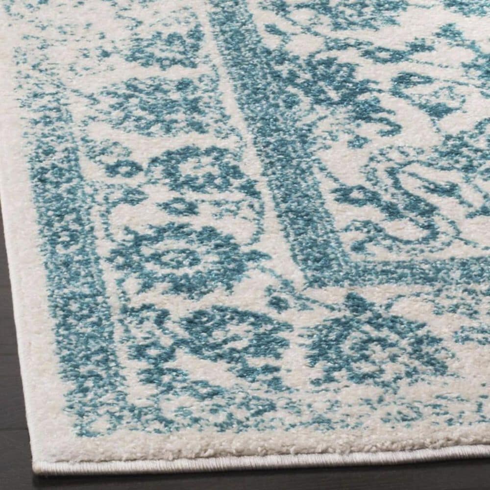 Safavieh Adirondack ADR109D 3&#39; x 5&#39; Ivory and Teal Area Rug, , large