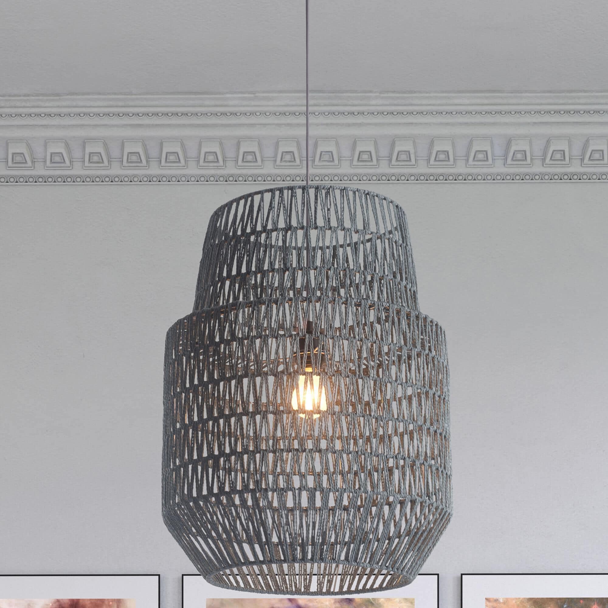 Zuo Modern Daydream 50209 Ceiling Lamp in Gray NFM