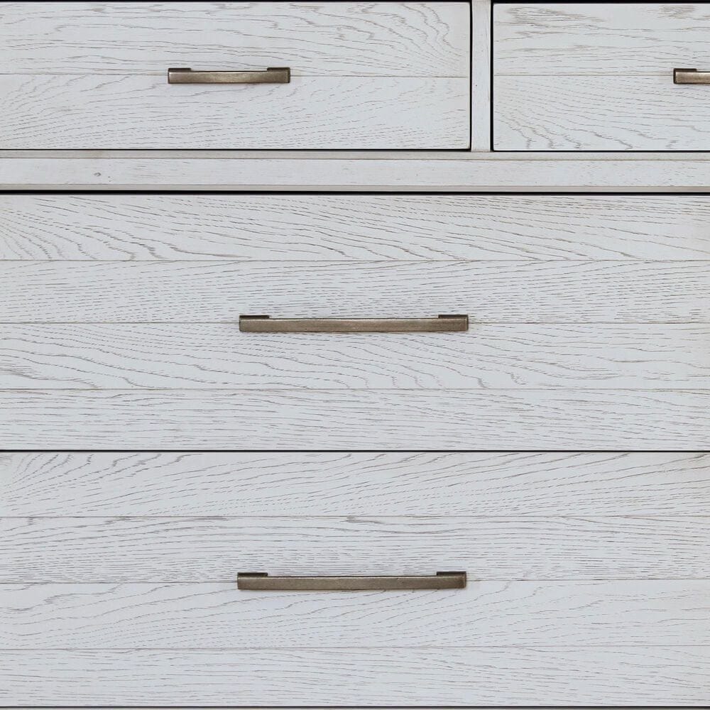 Sasha Lee Traditional 7 Drawer Dresser and Mirror in Two Tone Hickory, , large