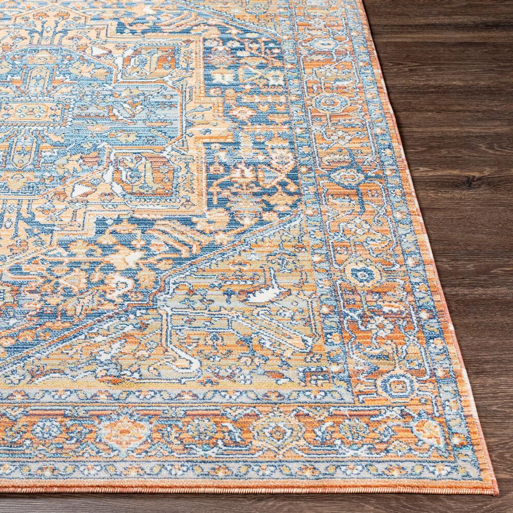 Surya Bodrum BDM-2325 8&#39;10&quot; x 12&#39; Ivory, Orange, Saffron, Gray, Navy and Coral Area Rug, , large