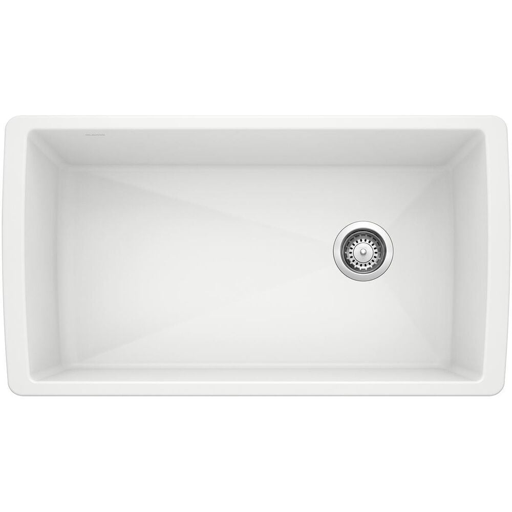 Blanco Diamond Super Single Bowl Kitchen Sink in White, , large