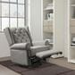 Eastern Shore Amelia Power Recliner Swivel Glider with USB Port in Charcoal Gray , , large