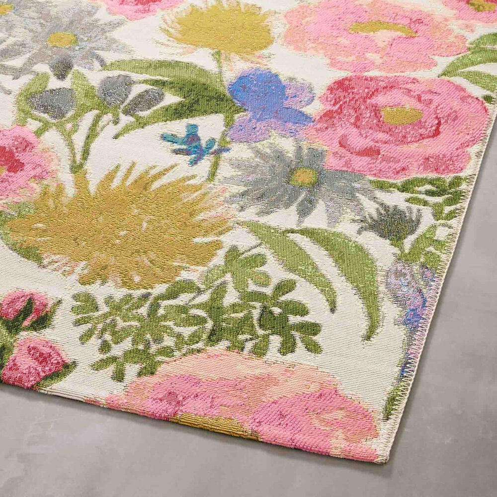 Loloi II Botanical 6&#39;7&quot; x 9&#39;4&quot; Ivory and Multicolor Area Rug, , large