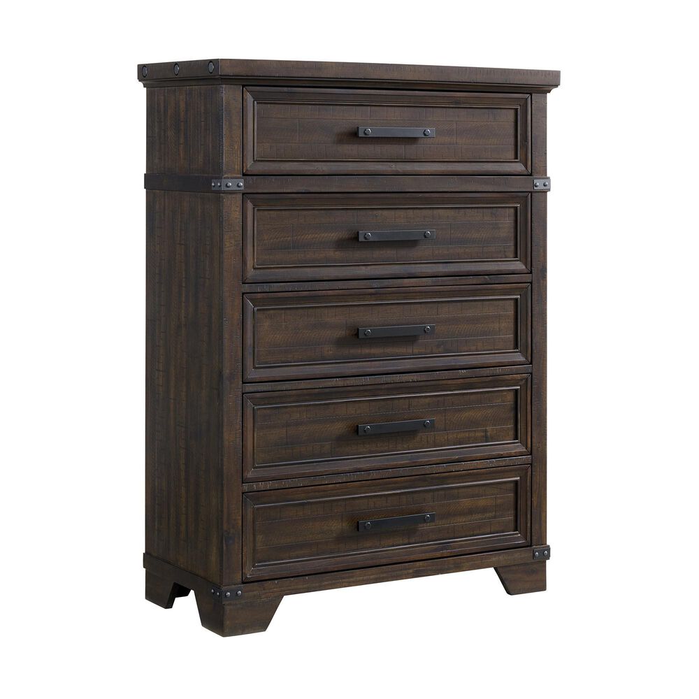 Mayberry Hill Colorado City 5-Drawer Chest in Charcoal, , large