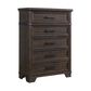 Mayberry Hill Colorado City 5-Drawer Chest in Charcoal, , large