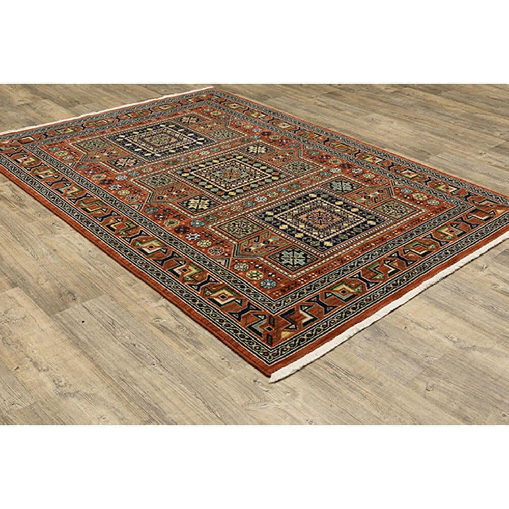 Oriental Weavers Lilihan Geometric 002C6 2&#39; x 6&#39; Red Scatter Rug, , large