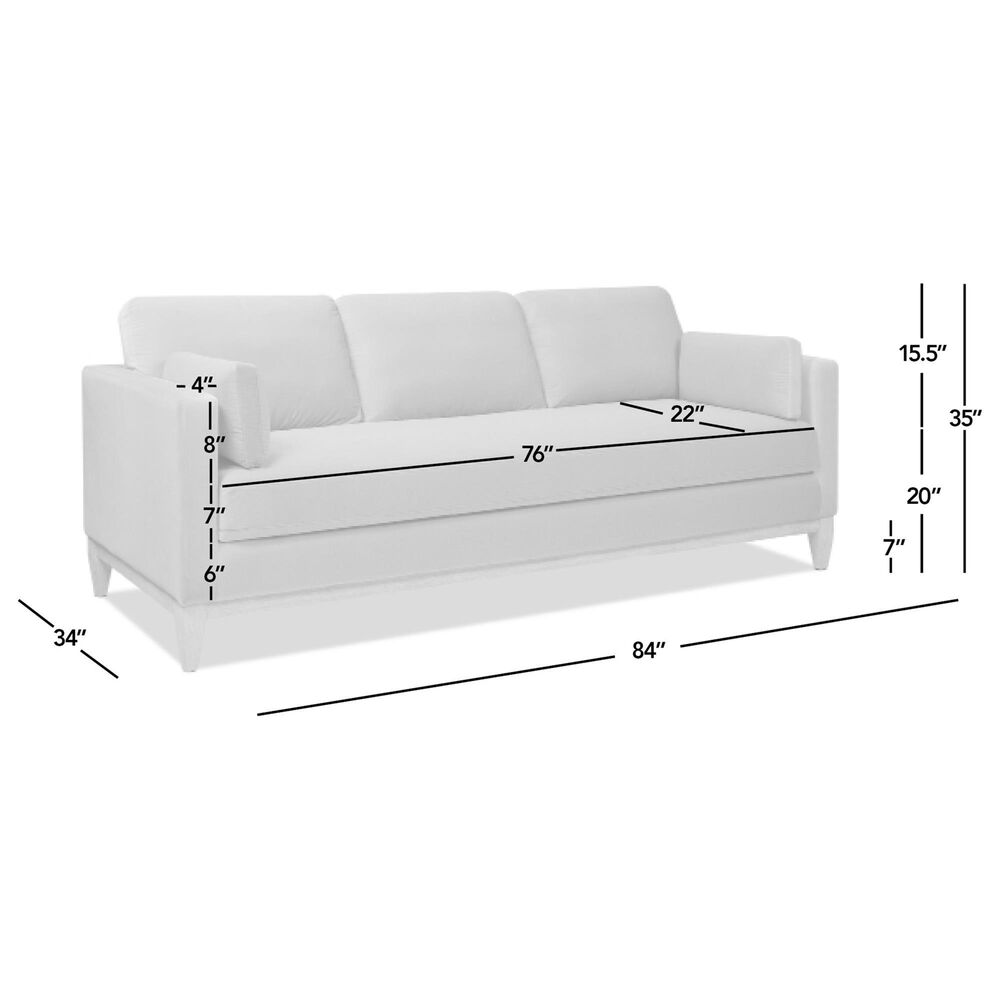 Jennifer Taylor Home Knox Stationary Sofa in Flax White, , large