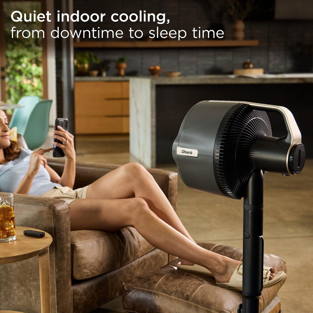 Shark FlexBreeze Pro Mist Indoor/Outdoor Fan in Charcoal Grey, , large
