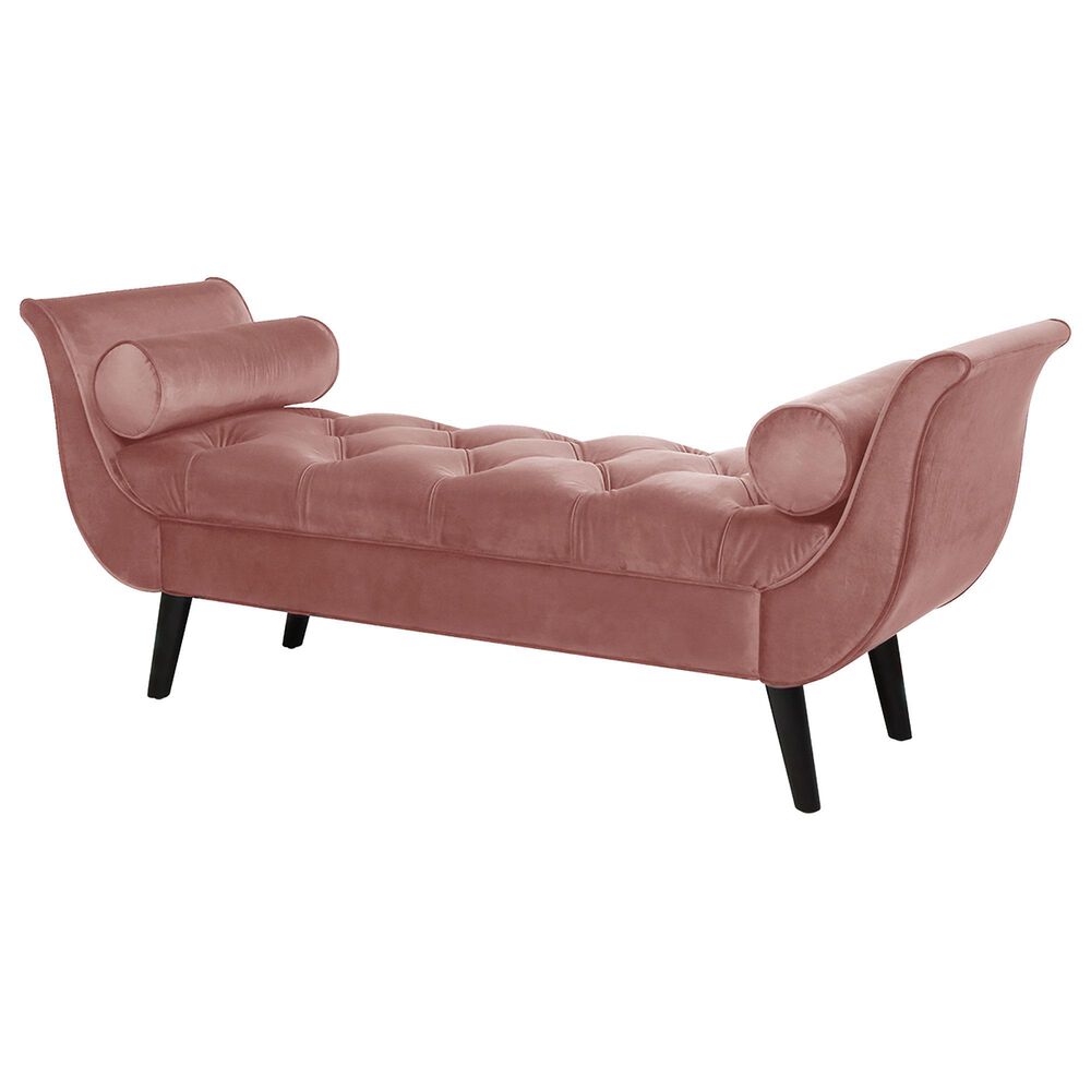 Jennifer Taylor Home Alma Entryway Bench in Ash Rose NFM