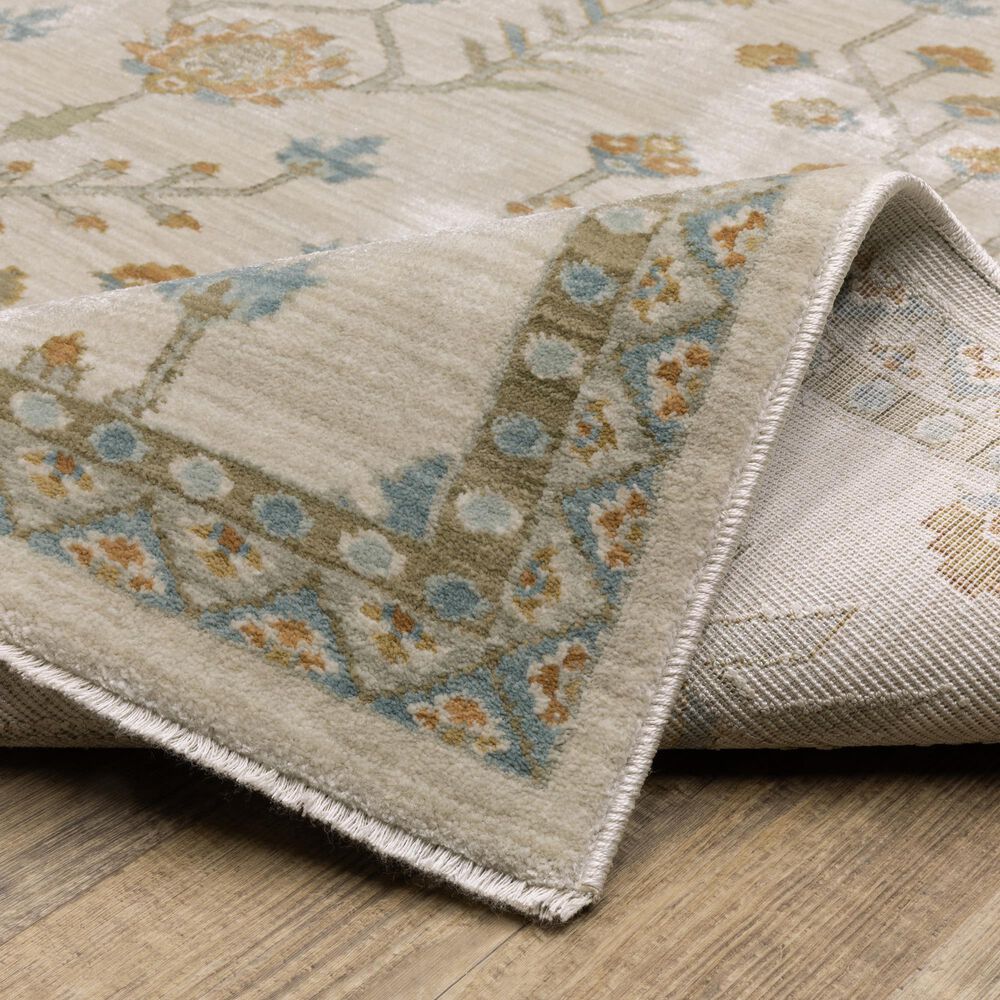 Oriental Weavers Maeve Beige and Rust 7&#39;10&quot; x 10&#39;10&quot; Area Rug, , large