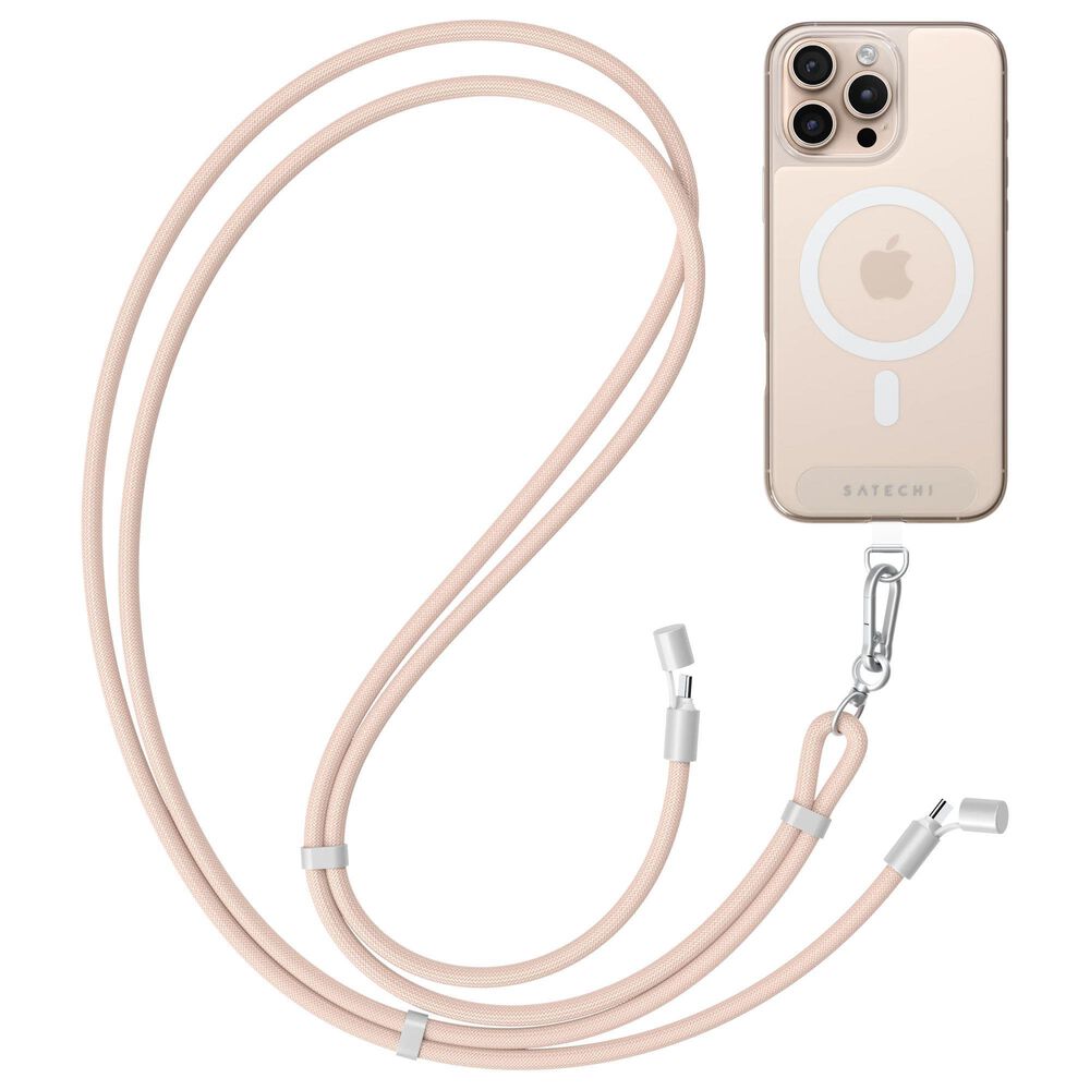 Satechi Onthego Crossbody USB-C Lanyard Cable in Desert Rose, , large