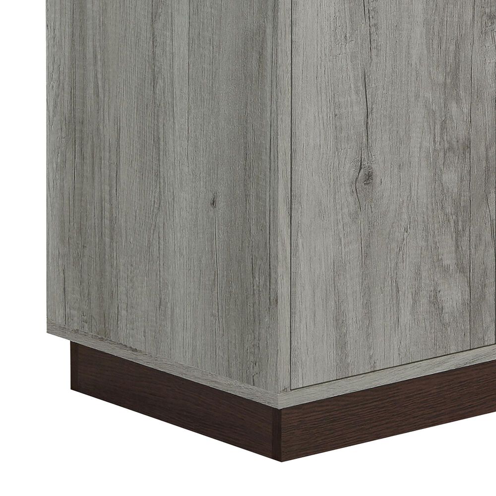 Furniture of America Lewis Shoe Storage Cabinet in Vintage Grey, , large