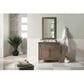James Martin Vanities Chicago 36" Single Bathroom Vanity in Whitewashed Walnut with 3 cm Charcoal Soapstone Quartz Top and Rectangular Sink, , large