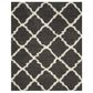 Safavieh Dallas Shag SGD257A-10 10" x 14" Dark Grey/Ivory Area Rug, , large