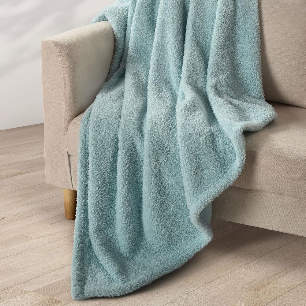 J. Queen New York Cozy 50&quot; x 70&quot; Throw in Aqua, , large