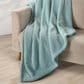 J. Queen New York Cozy 50" x 70" Throw in Aqua, , large