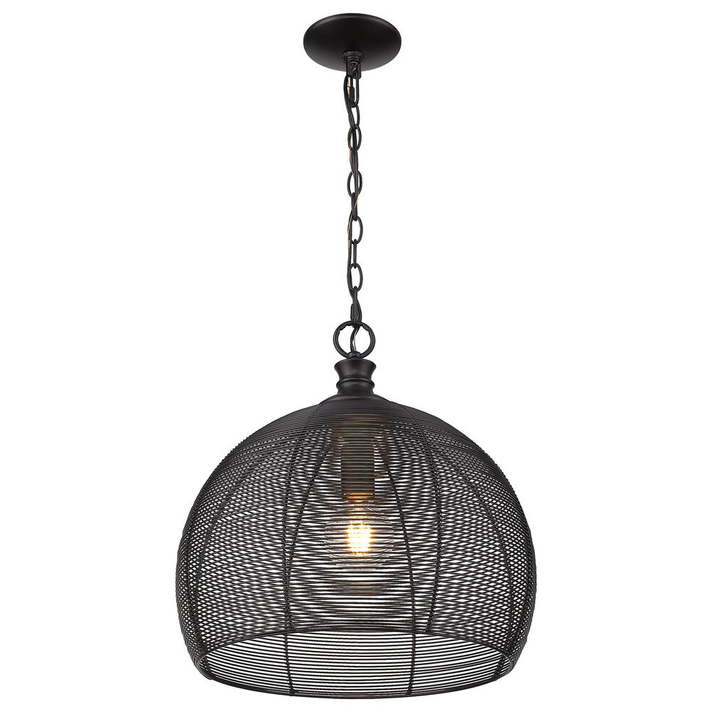 Golden Lighting Calypso Medium Pendant in Matte Black, , large