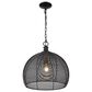Golden Lighting Calypso Medium Pendant in Matte Black, , large