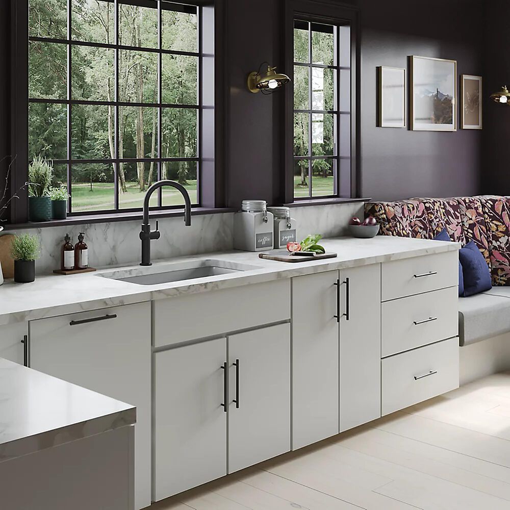 Kohler Cairn Smart Divide 33.5&quot; Undermount Double-Bowl Kitchen Sink in Matte Grey, , large