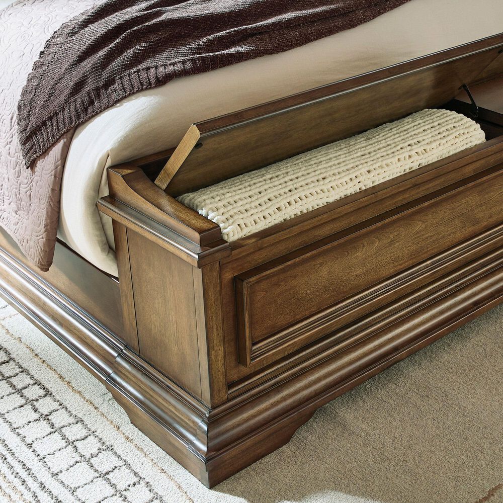 Millenium Frantanna California King Panel Storage Bed in Brown, , large