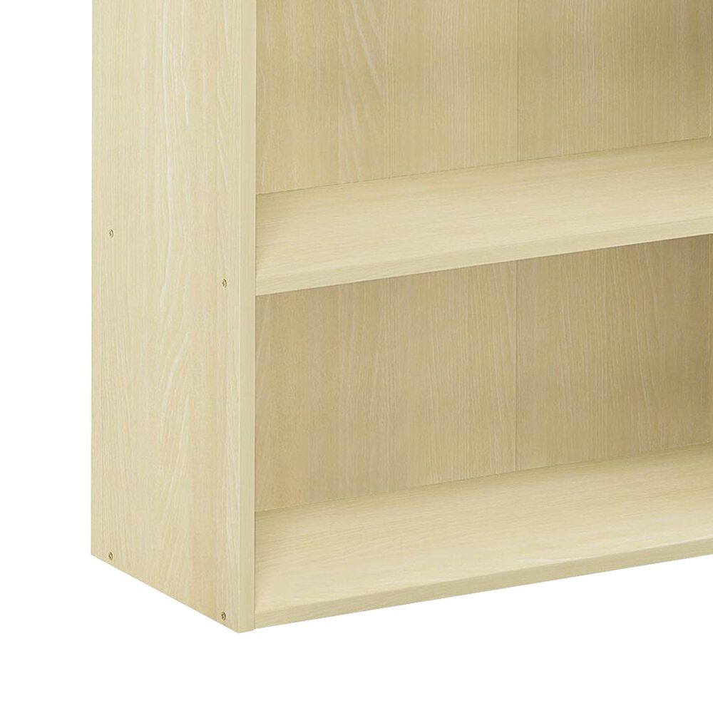 HOMLUX 3-Tier Open Shelf Bookcase in Steam Beech, , large