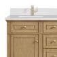 James Martin Vanities Lorelai 60" Double Vanity in Light Natural Oak with 3 cm Arctic Fall Solid Surface Top, , large