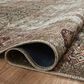 Amber Lewis x Loloi Georgie 2" x 5" Moss and Salmon Area Rug, , large