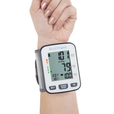 Timberlake Bluestone Automatic Wrist Blood Pressure Monitor in Grey, , large