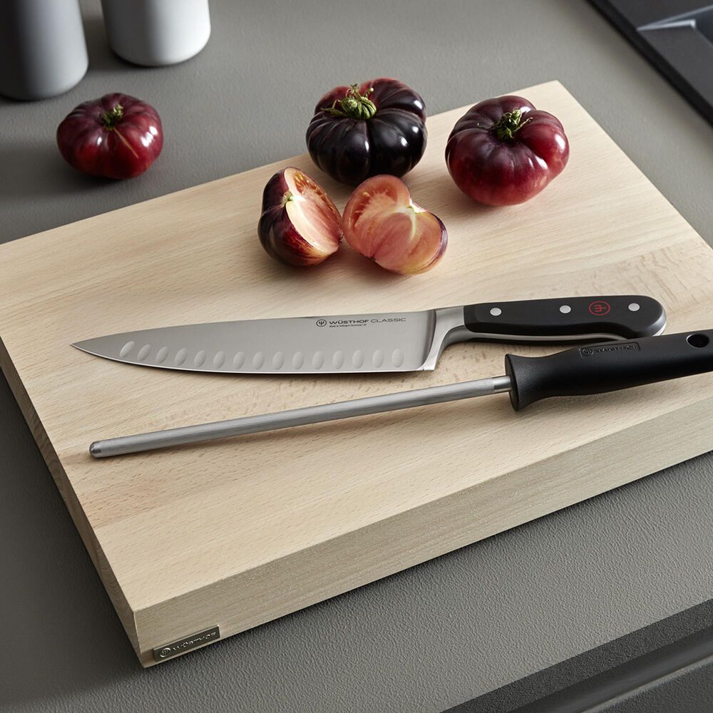 Wusthof 9&quot; Honing Sharpener in Stainless Steel and Black, , large