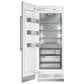Monogram 30" Fully Integrated Column Door Panel with Right Hinge in Stainless Steel, , large