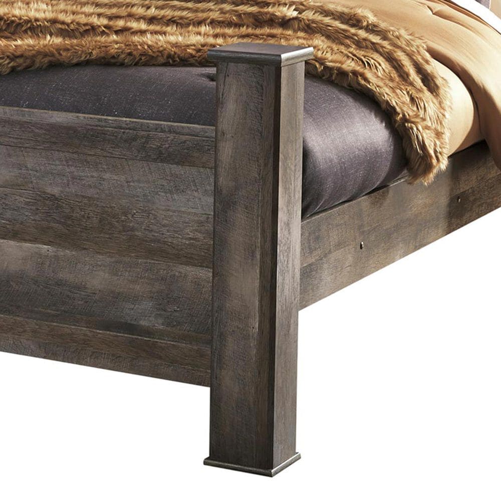 Ashley Wynnlow King Poster Bed in Gray, , large