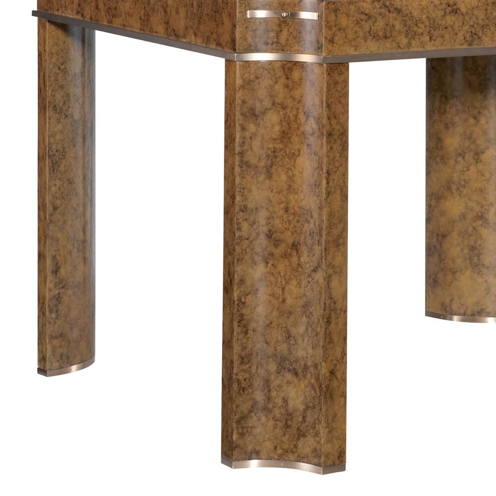 Hooker Furniture Archives 5-Piece Square Game Table Set in Mottled Amber and Classic Walnut, , large