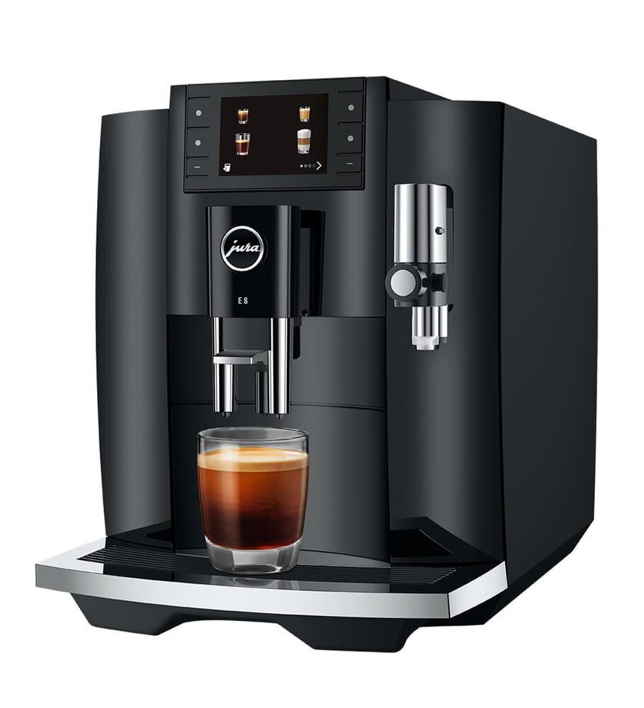 Jura E8 64 Oz Automatic Coffee Maker in Piano Black, , large