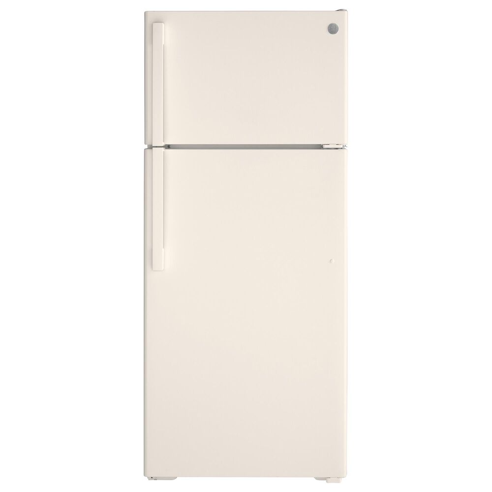 GE Appliances 17.5 Cu. Ft. Top Freezer Refrigerator with Reversible Door in Bisque, , large