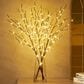 HOMLUX 32" Willow Branch with 150 LED Lights in Brown, , large