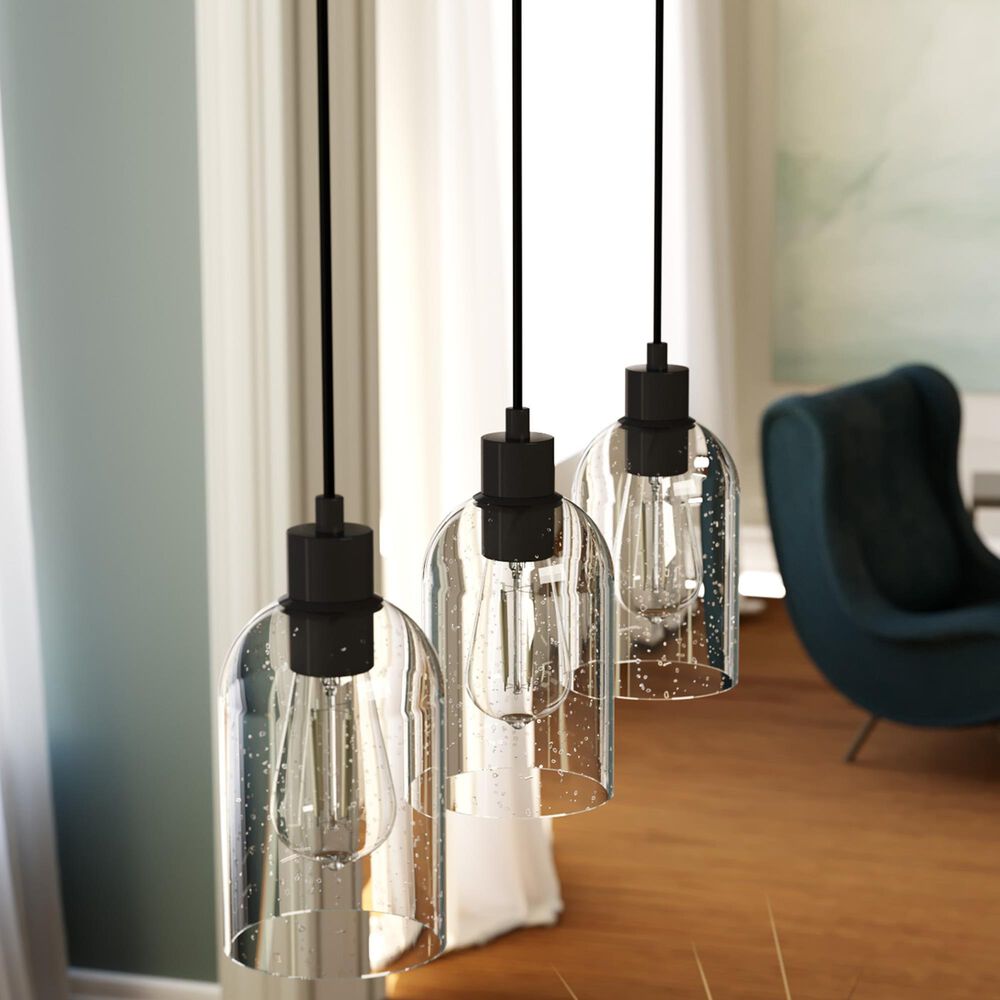 Hunter Lochmeade 3-Light Linear Pendant Cluster in Noble Bronze, , large