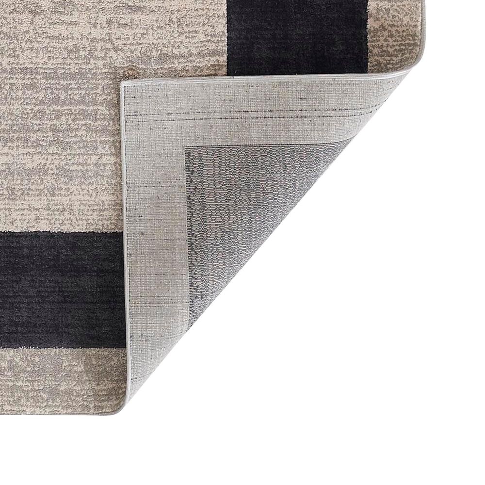 Momeni Edition EDI-4 3&#39;10&quot; x 5&#39;7&quot; Charcoal Area Rug, , large
