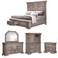 Sasha Lee 5-Piece Queen Storage Bedroom Set in Light Taupe, , large