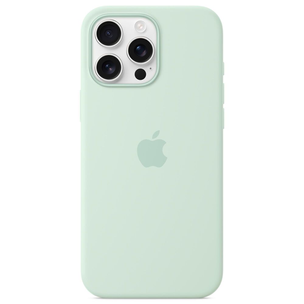 Apple Silicone Case with MagSafe for iPhone 16 Pro Max in Aquamarine, , large